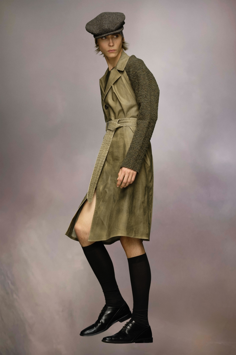 Vestido Maison Margiela Waxed Algodon Mujer Verde Oliva | 142983WVF