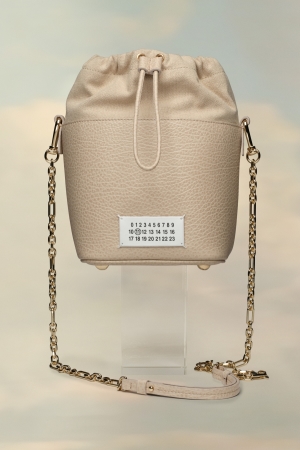 Bolsa De Hombro Maison Margiela 5ac Bucket Small Mujer Blancos | 416589ETY