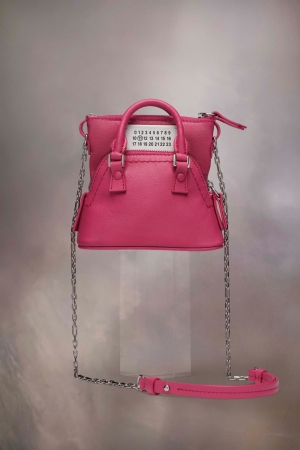 Bolsa De Hombro Maison Margiela 5ac Recicla Classique Baby Mujer Fucsia Rosas | 206483APT