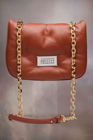 Bolsa De Hombro Maison Margiela Glam Slam Flap Small Hombre Marrom Claro | 243569MSE