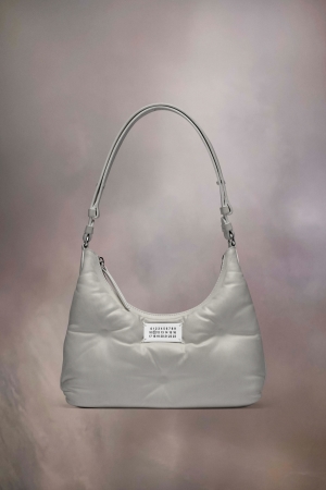 Bolsa De Hombro Maison Margiela Glam Slam Hobo Small Hombre Blancos | 274896LTJ