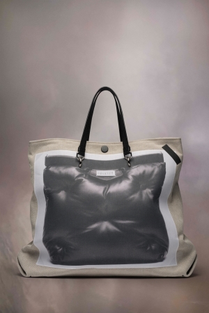 Bolsa De Hombro Maison Margiela Trompe L'oeil Glam Slam Shopping Mujer Grises | 148902VML