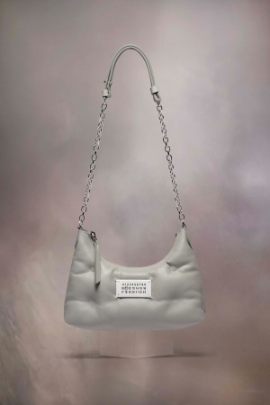 Bolsos Cruzados Maison Margiela Glam Slam Hobo Micro Mujer Blancos | 069135HQL