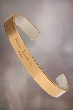 Joyería Maison Margiela Logo Cuff Mujer Palladium | 504217UKR