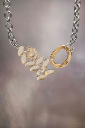 Joyería Maison Margiela Pendant Necklace Mujer Palladium | 128476ZYV